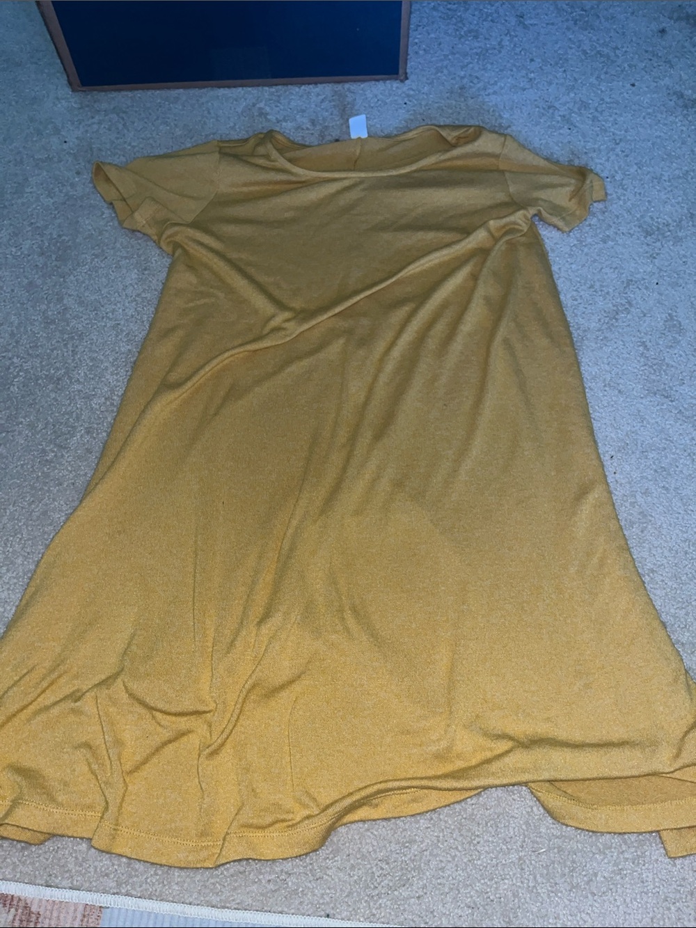 Old Navy Mustard Short-Sleeve Tunic Dress